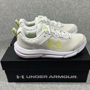 Under Armour Charged Assert 10 Women's Running Shoes 3026179 White‎ Yellow 8